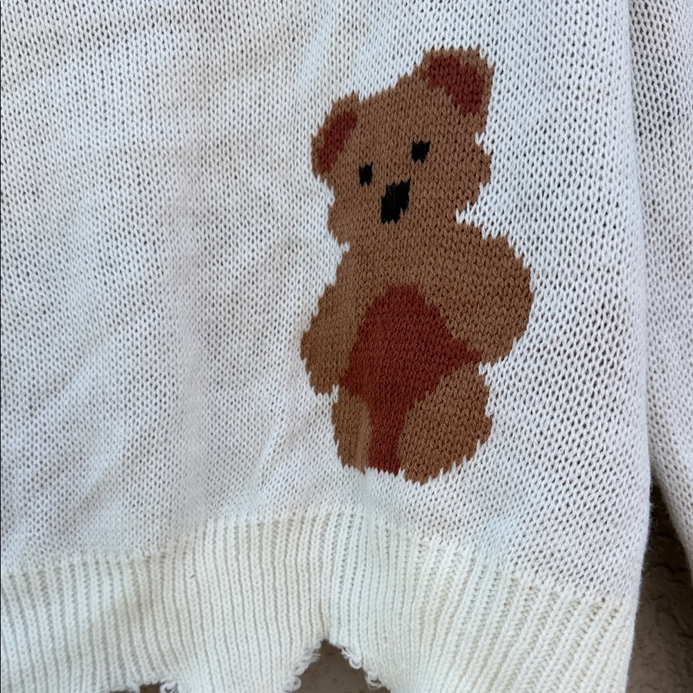 Just Polly Bear Pattern Sweater - image 3